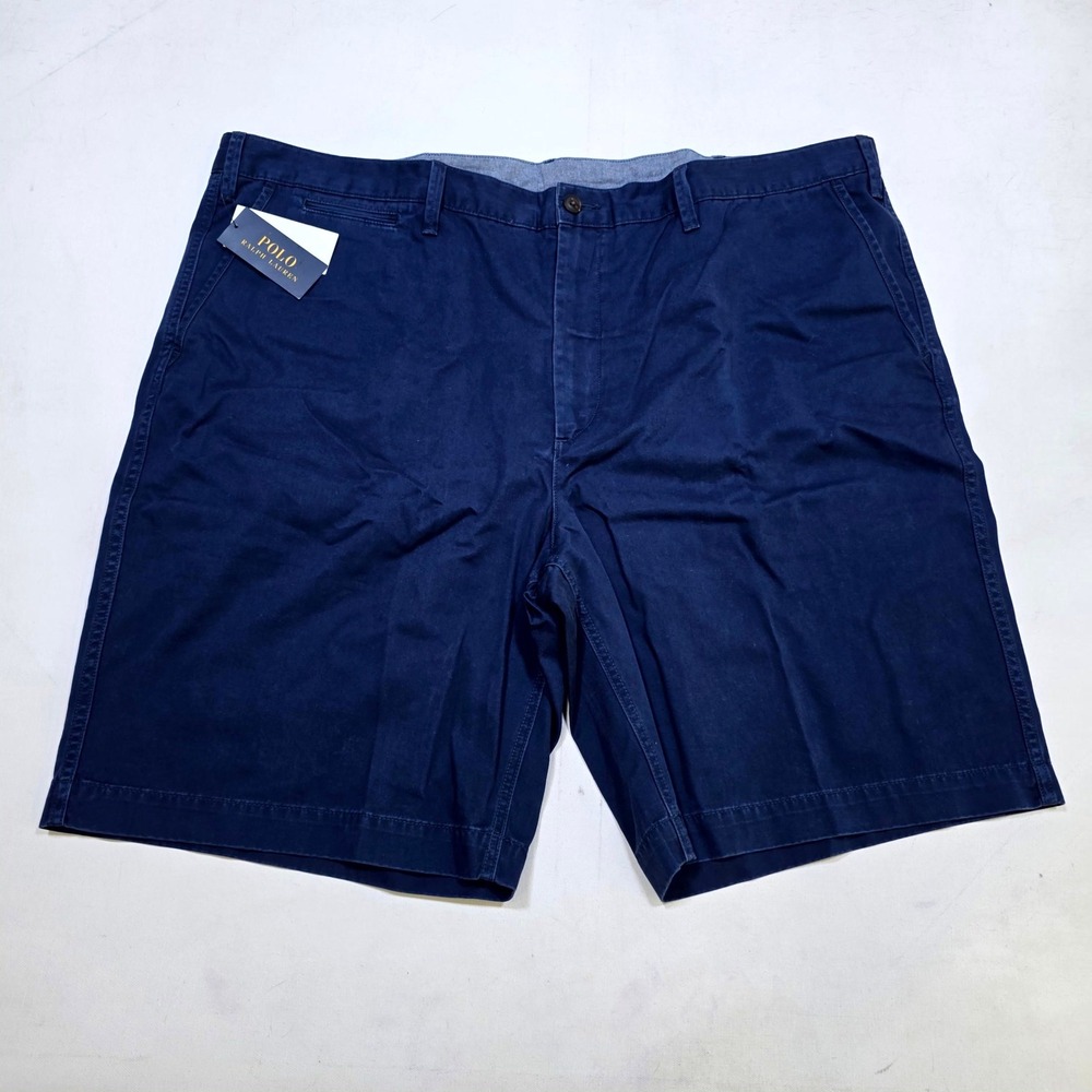 Polo Ralph Lauren Shorts Mens 46B Navy Classic Fit Chino Twill Pony Logo NWT